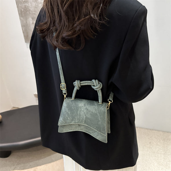 Women's Minimalist Elegant Commuter Solid-Color Tote Bag 2025 Fall New Arrival Stylish and Delicate Small Square Shoulder Crossbody Bag